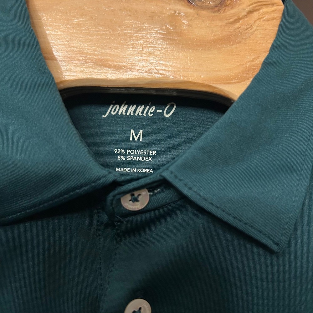 NEW Johnnie-O Golf Polo Shirt TN Football Logo Moisture Wicking Green M - Picture 6 of 7